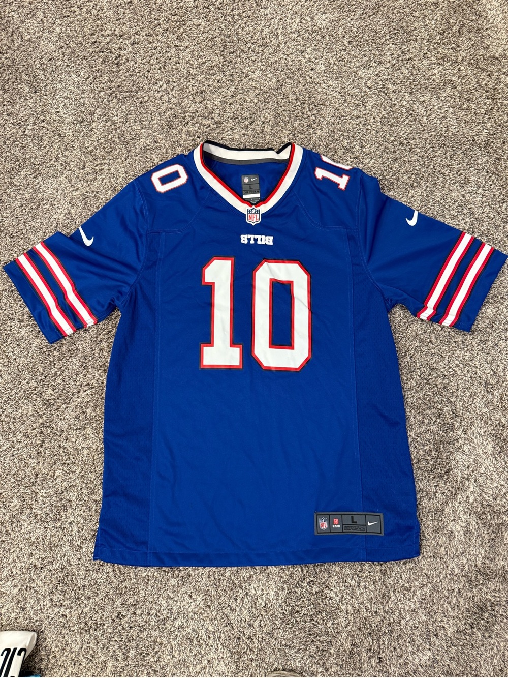 NWOT Nike Khalil Shakir #10 Buffalo Bills NFL On Field Jersey Men’s Large